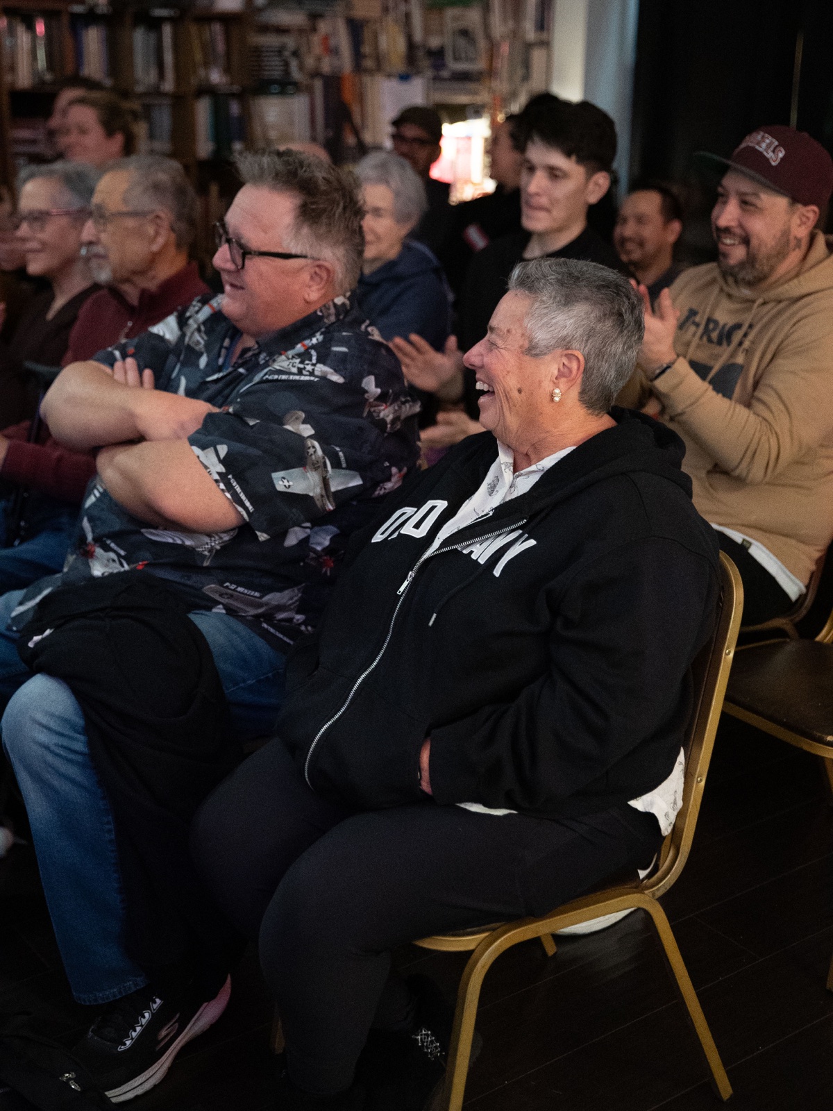 Audience having a great time